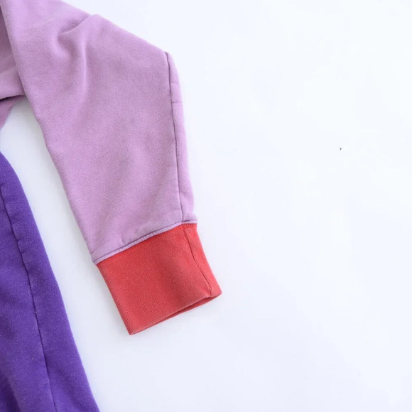 Teddy Fresh Color Block 100% Cotton Hooded Pullover Sweatshirt Size XL - Picture 6 of 12